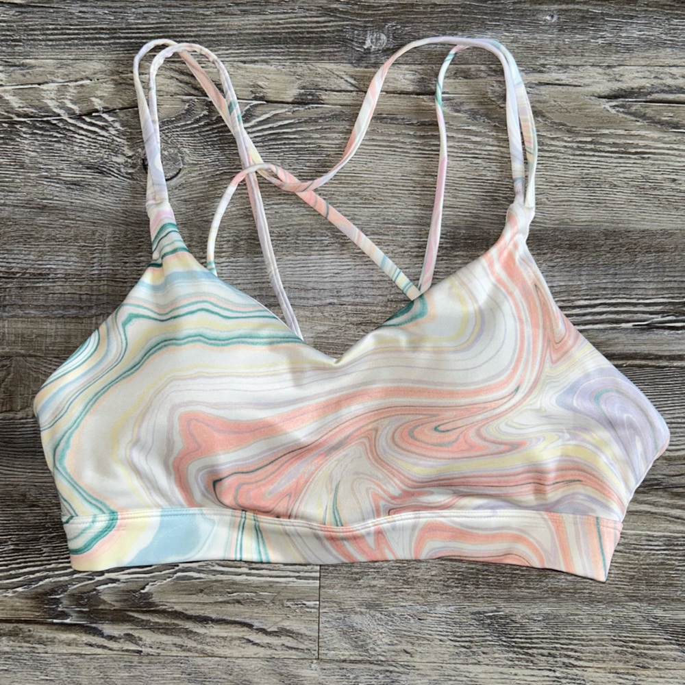 Old Navy Light Support Strappy V-Neck Sports Bra